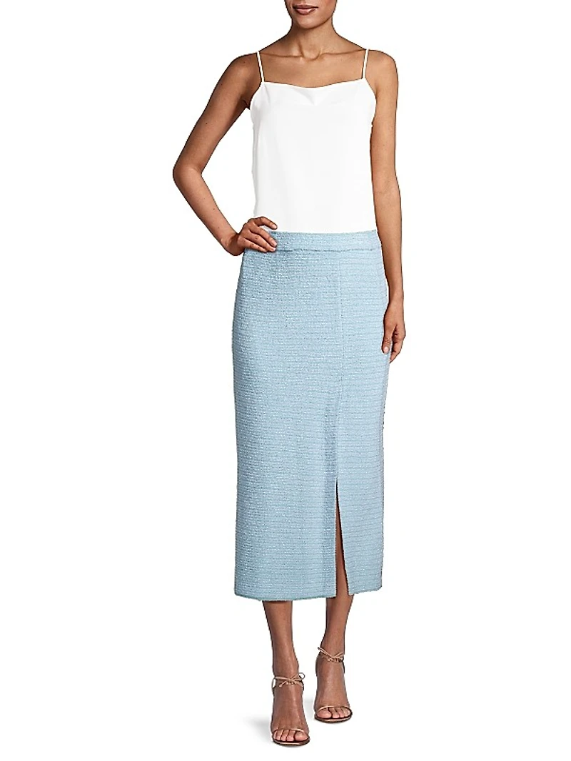 Tweed Midi-Skirt