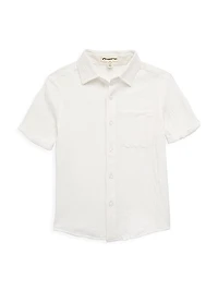 Little Boy's & Boy's Beach Short-Sleeve Shirt