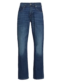 Stretch Straight-Leg Jeans
