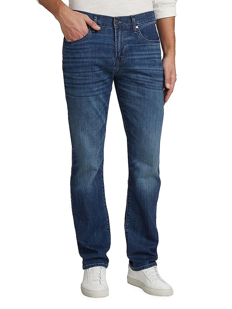 Stretch Straight-Leg Jeans