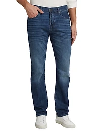 Stretch Straight-Leg Jeans