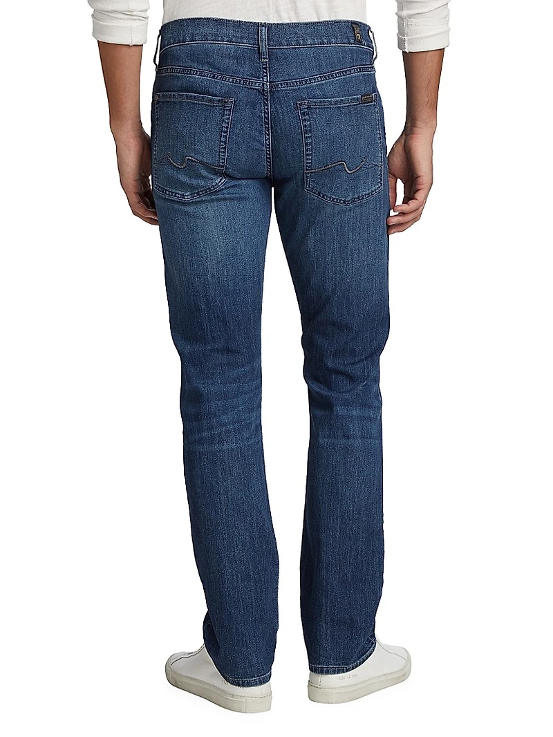 Stretch Straight-Leg Jeans