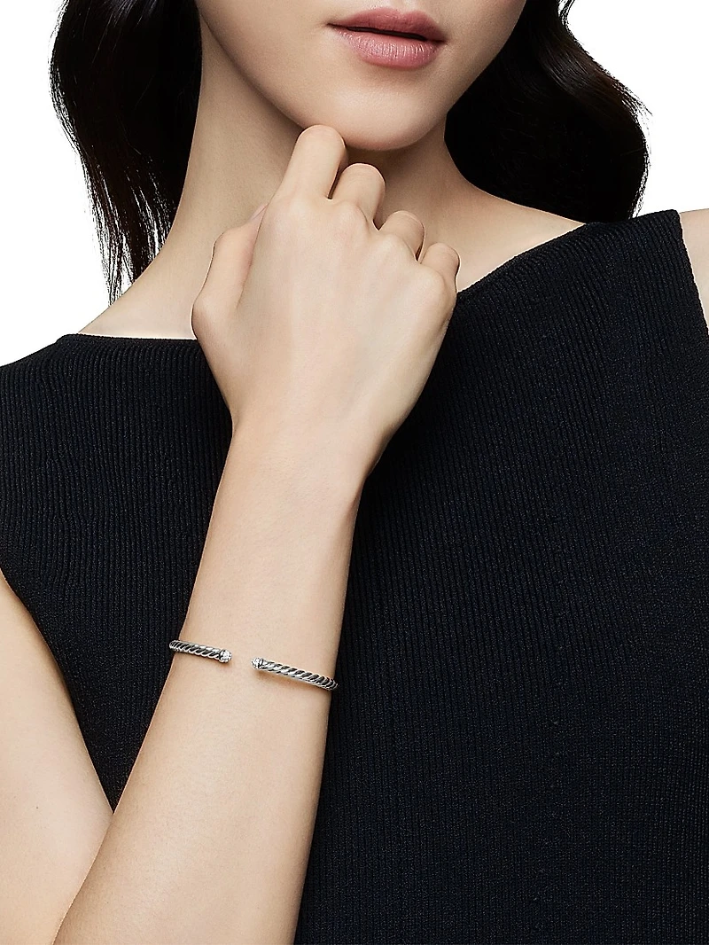 Cable Flex Bracelet 18K White Gold