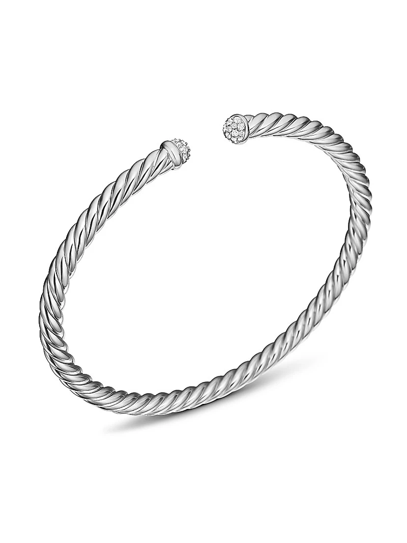 Cable Flex Bracelet 18K White Gold