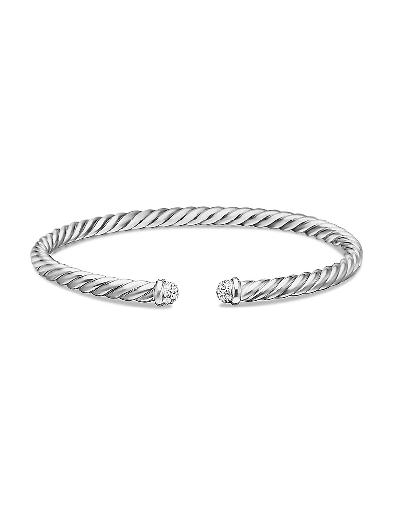 Cable Flex Bracelet 18K White Gold