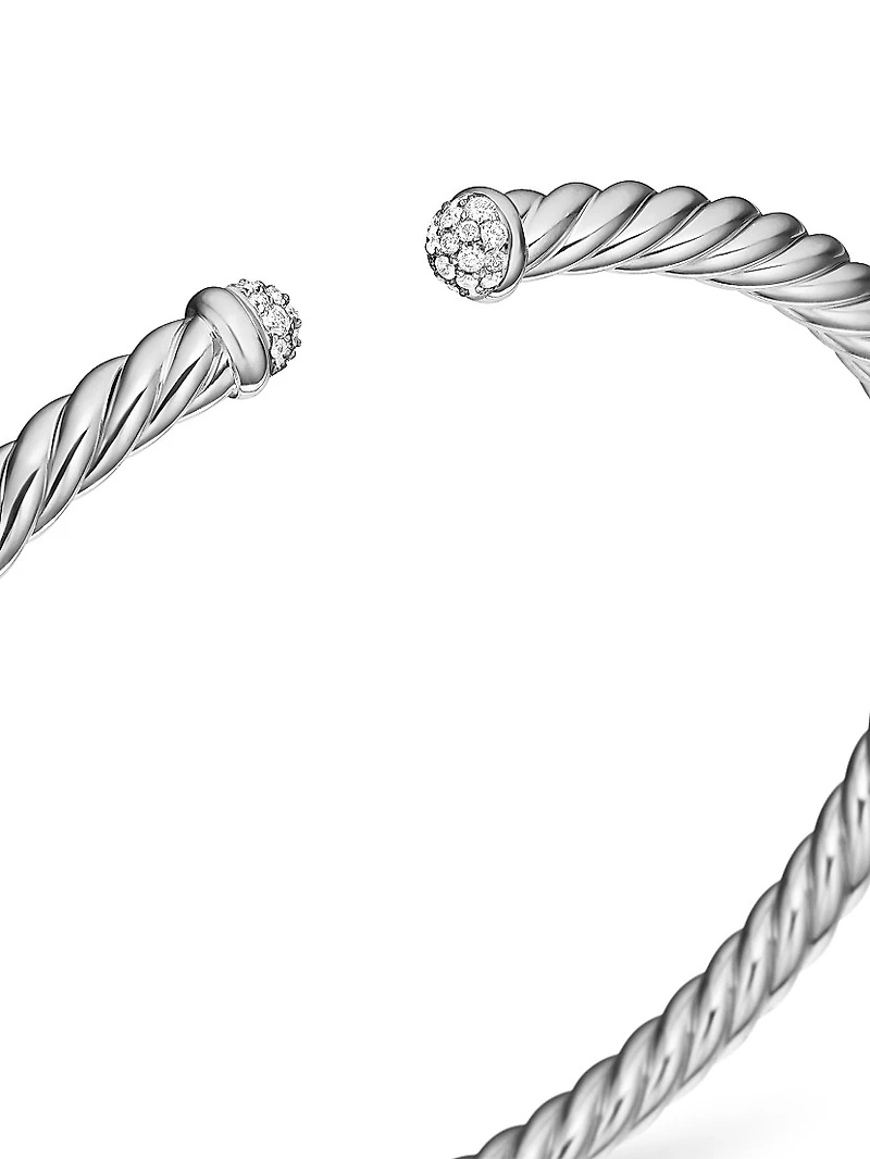Cable Flex Bracelet 18K White Gold