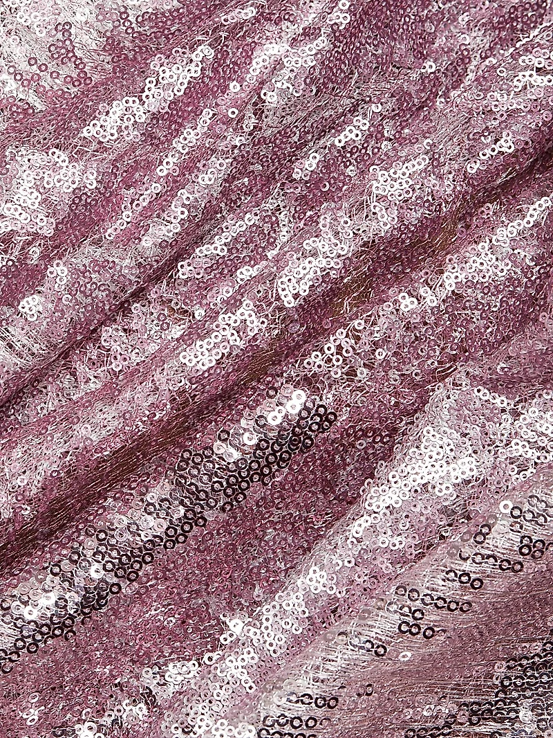 Sequined Strapless A-Line Gown