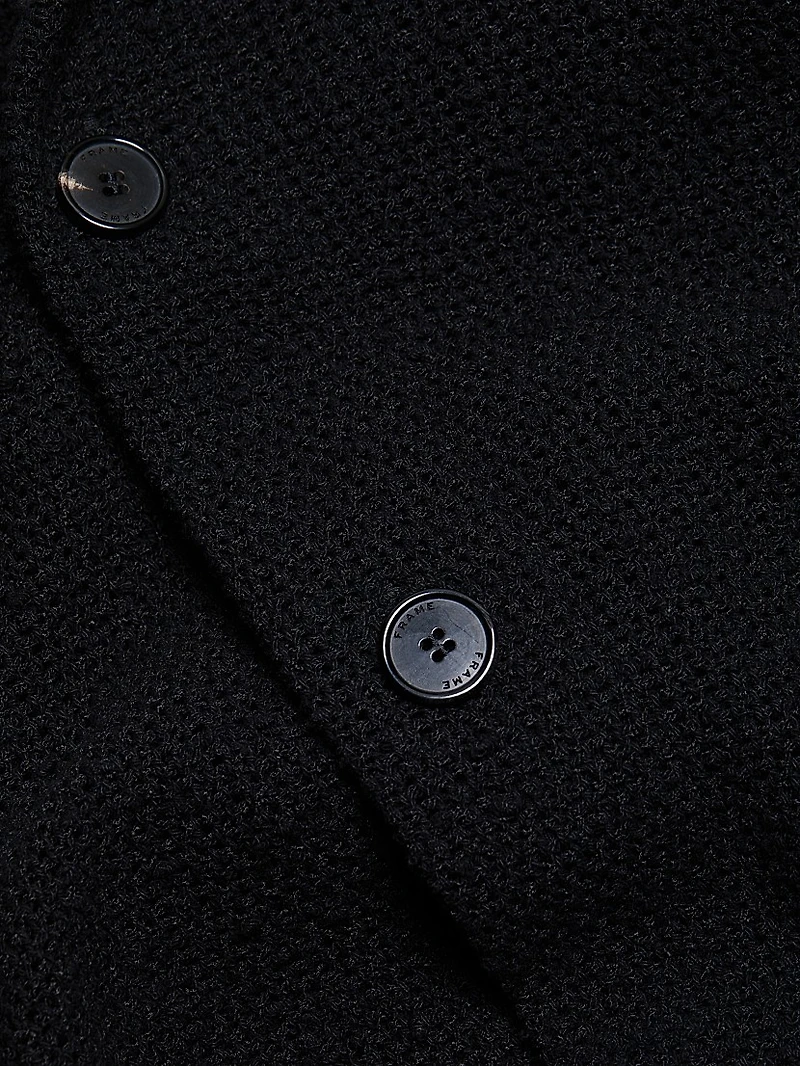 Crocheted Cotton-Blend Jacket