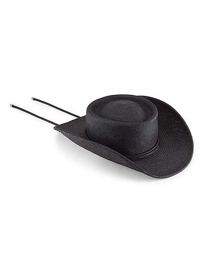 Onyx Panama Straw Cowboy Hat