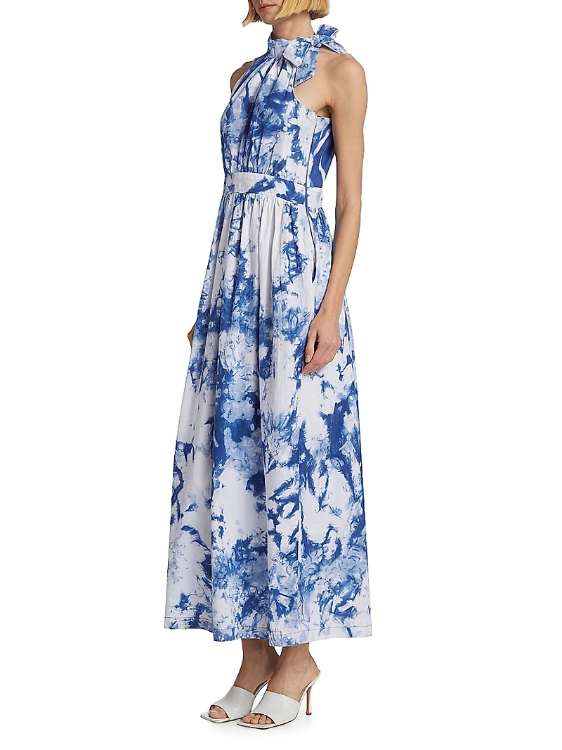 Folarin Tie-Dyed Cotton Maxi Dress