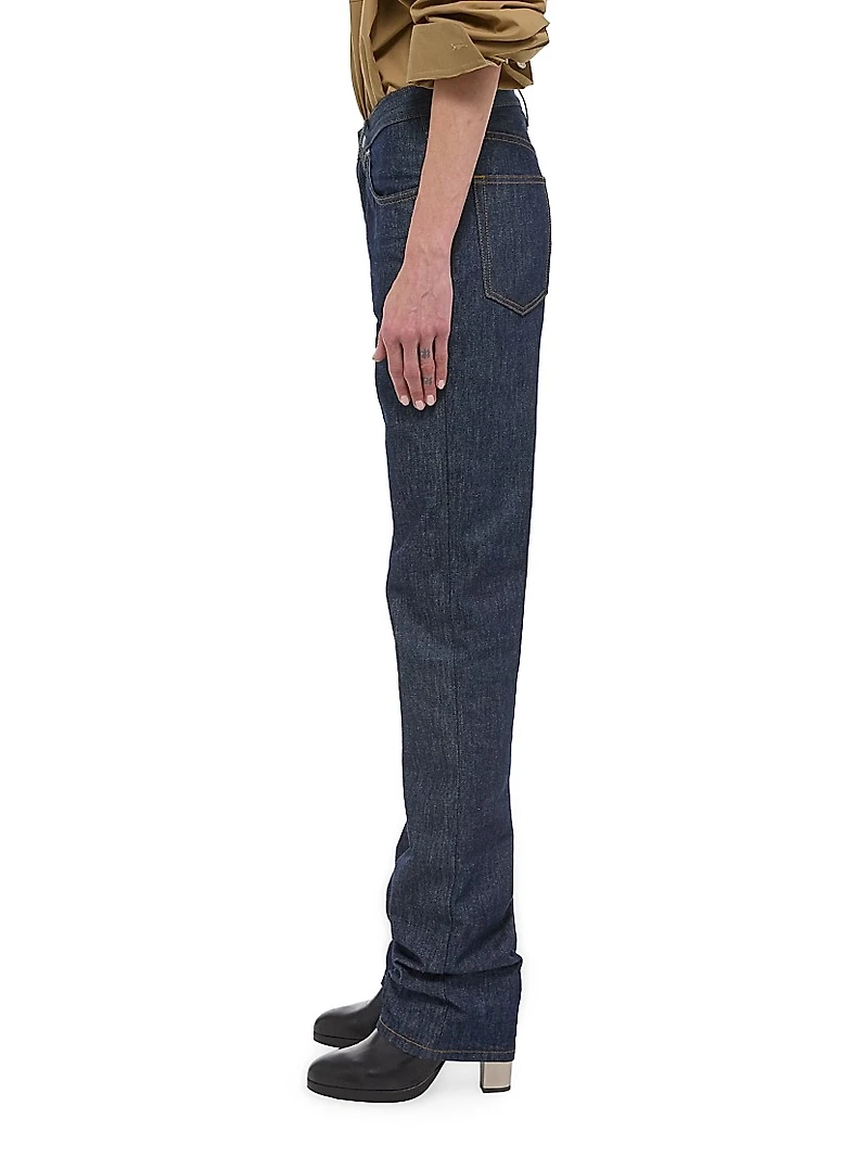 Mid-Rise Straight-leg Jeans