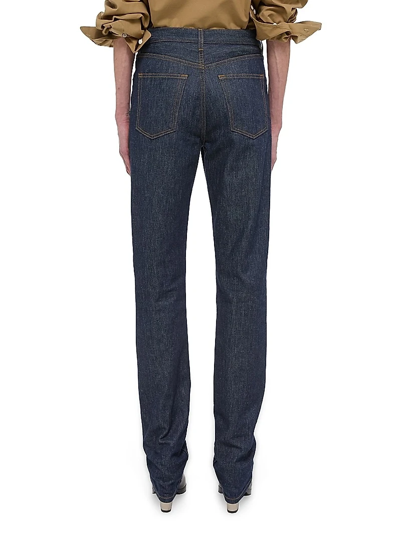Mid-Rise Straight-leg Jeans