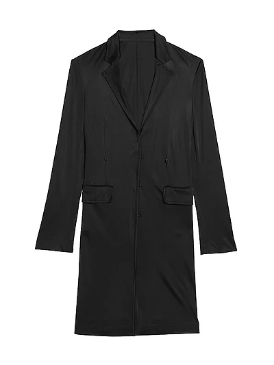 Long Single-Breasted Jacket
