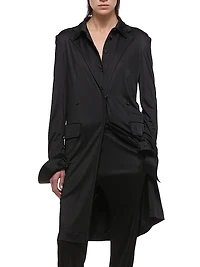 Long Single-Breasted Jacket