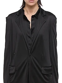 Single-Breasted Long-Sleeve Jacket