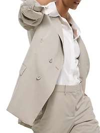 Car Wool Double-Breasted Blazer