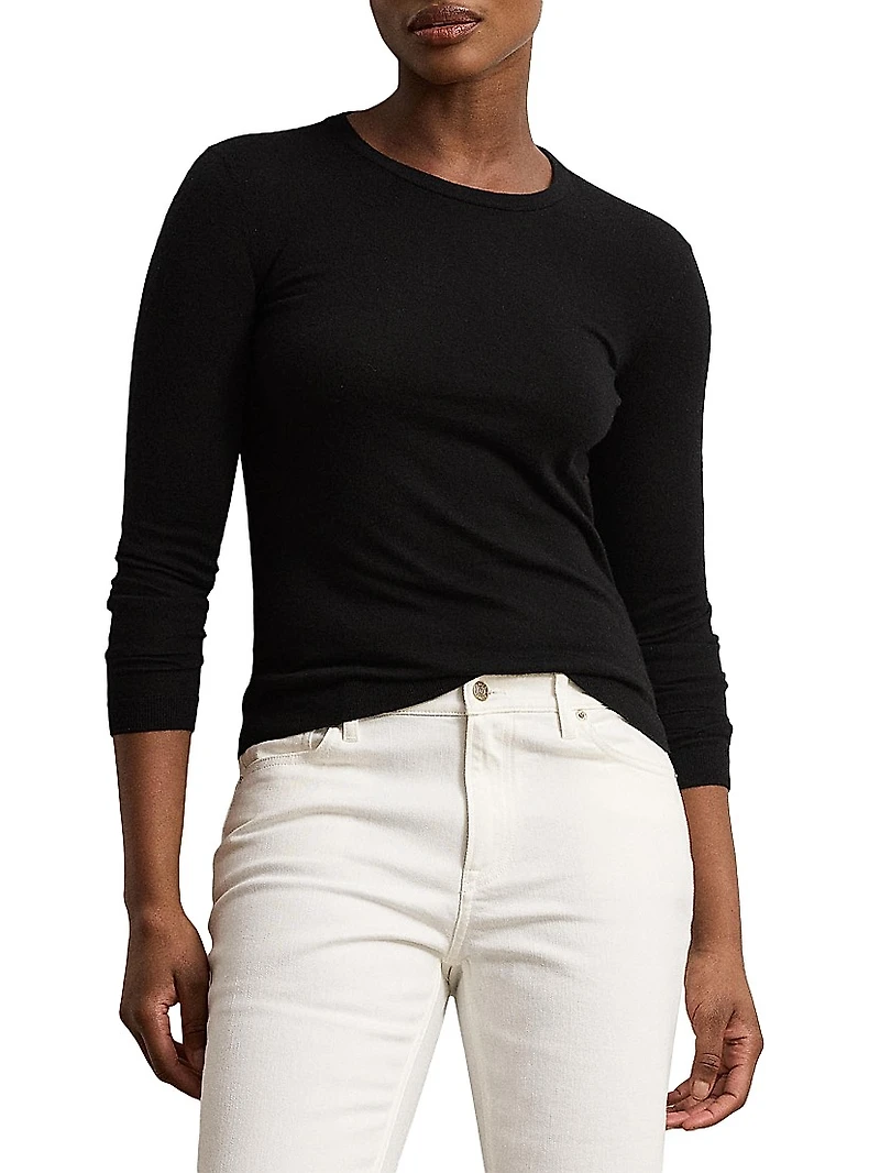 Crewneck Wool-Blend Sweater