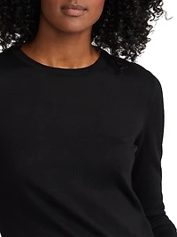 Crewneck Wool-Blend Sweater