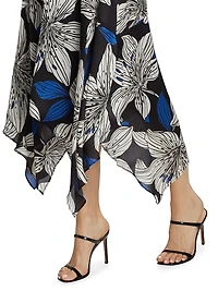 Estrella Floral Sleeveless Midi-Dress