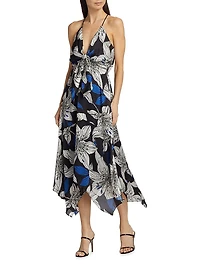 Estrella Floral Sleeveless Midi-Dress