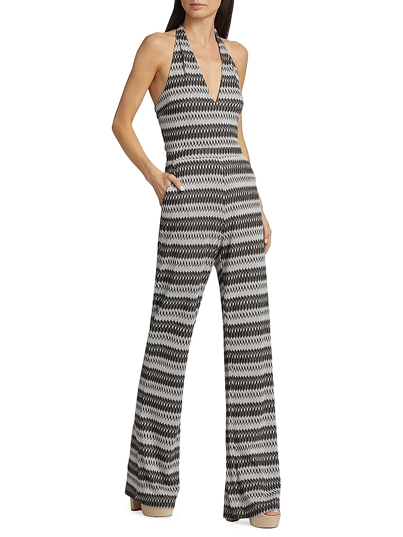 Chandler Striped Sleeveless Jumpsuit