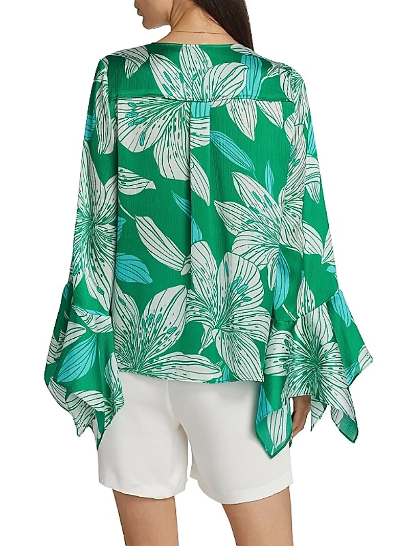 Savanna Floral Long-Sleeve Blouse