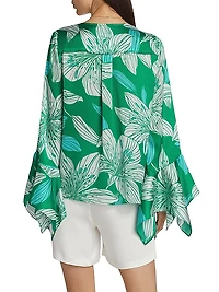 Savanna Floral Long-Sleeve Blouse