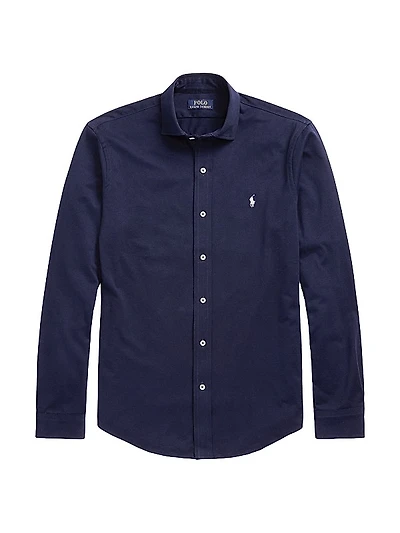 Cotton Button-Front Shirt