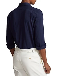Cotton Button-Front Shirt