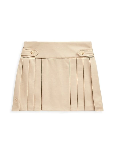 Little Girl's & Girl's Pleated Jersey Skort