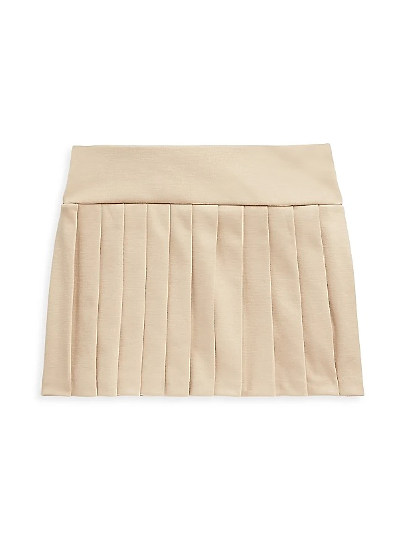 Little Girl's & Girl's Pleated Jersey Skort