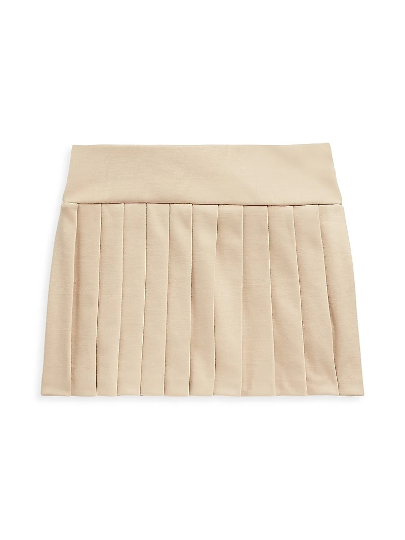 Little Girl's & Pleated Jersey Skort