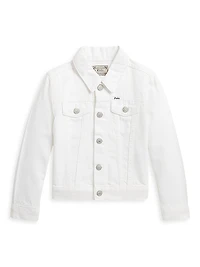 Little Girl's & Girl's Denim Trucker Jacket