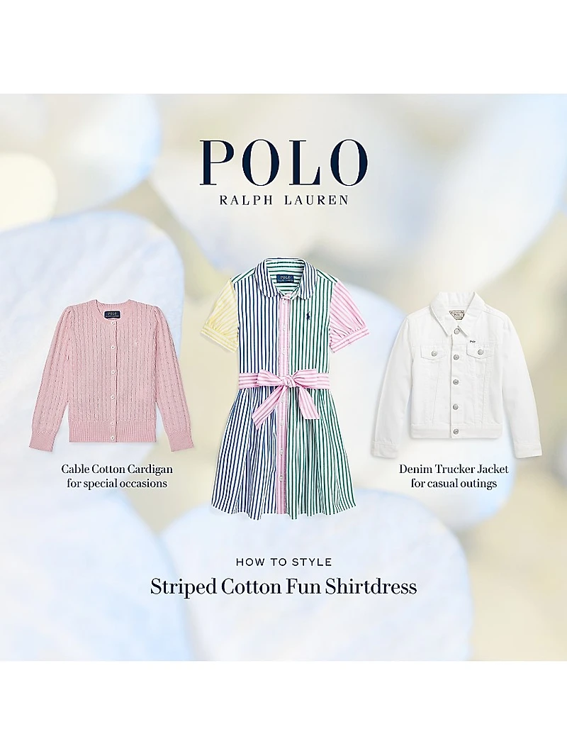 Little Girl's & Girl's Denim Trucker Jacket