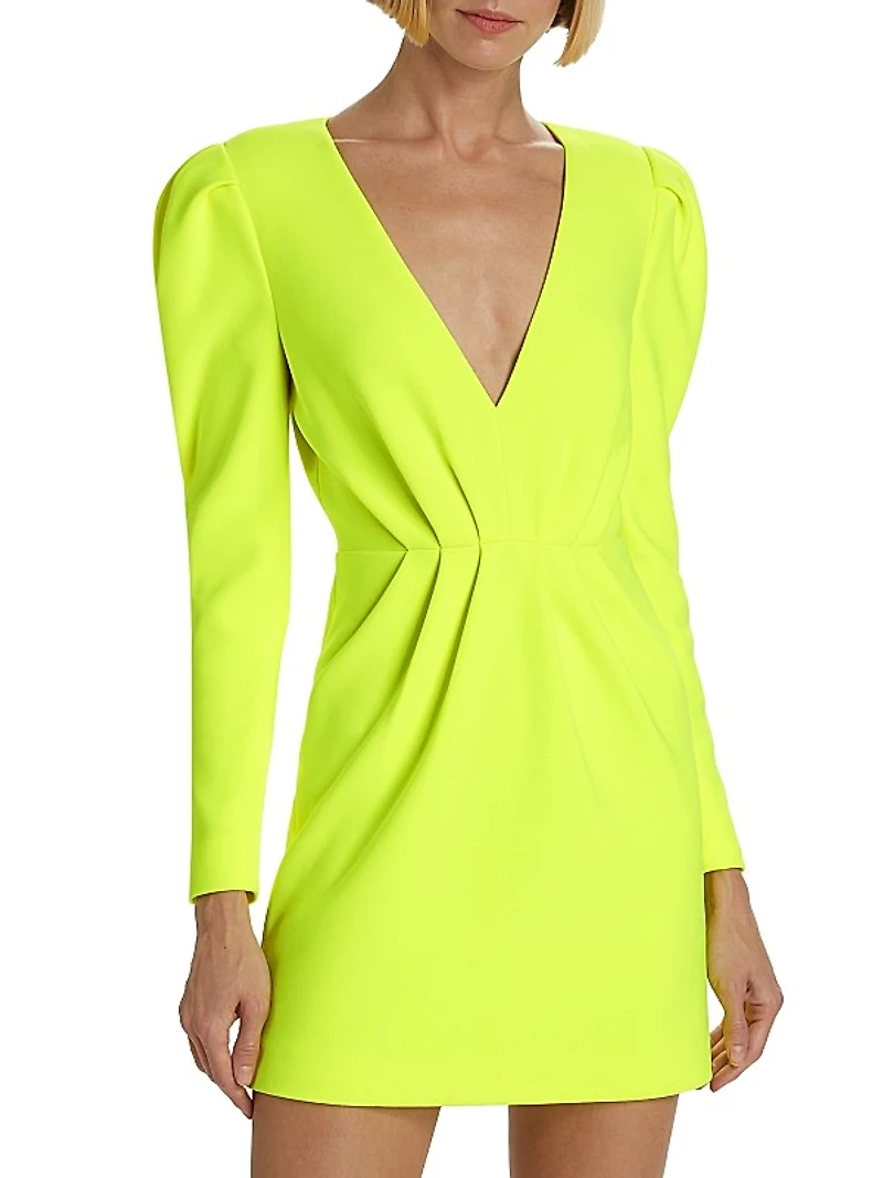 Linnie Twill Pleated Minidress