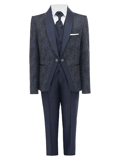 Little Boy's & Boy's Damasque Print Suit