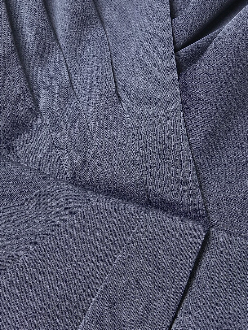 Satin Crêpê Midi-Dress