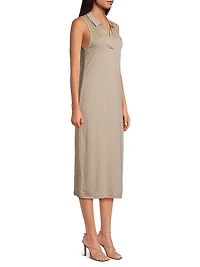 Sleeveless Polo Tank Dress