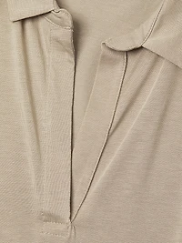 Sleeveless Polo Tank Dress