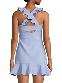 Hara Ruffle-Strap Minidress