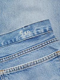 Marion Mended Maxi Denim Skirt