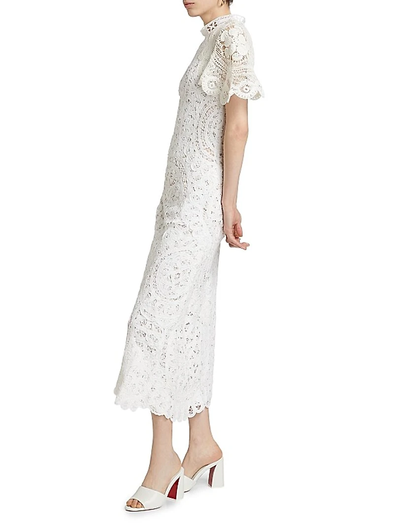 Anastasia Battenburg Lace Maxi Dress