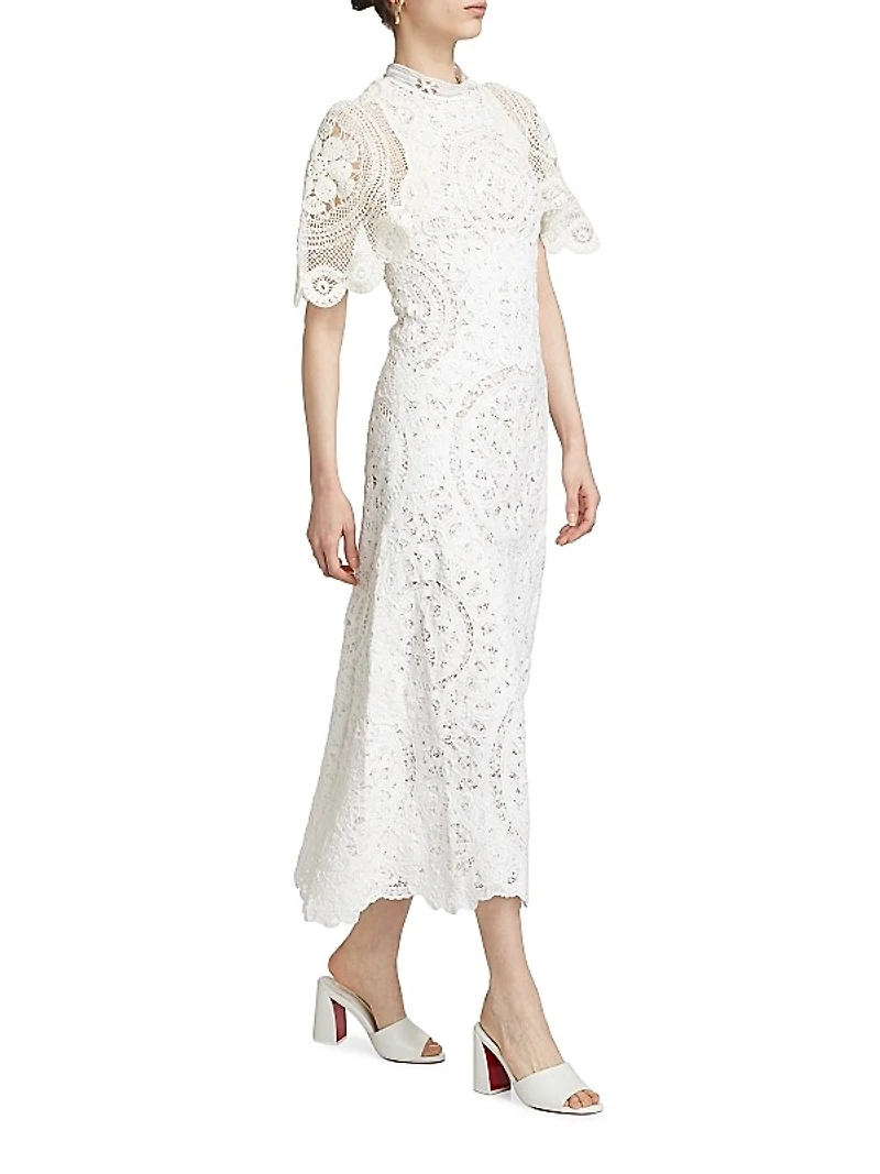 Anastasia Battenburg Lace Maxi Dress