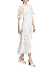 Anastasia Battenburg Lace Maxi Dress