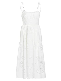 Liat Eyelet Embroidered Midi-Dress
