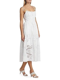 Liat Eyelet Embroidered Midi-Dress