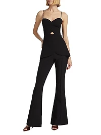 Wirra Pleated Flared Pants
