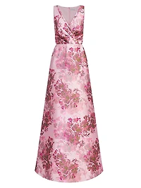 Opal Rose Mikado Gown