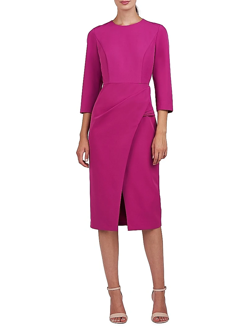 Doreen Draped Midi-Dress