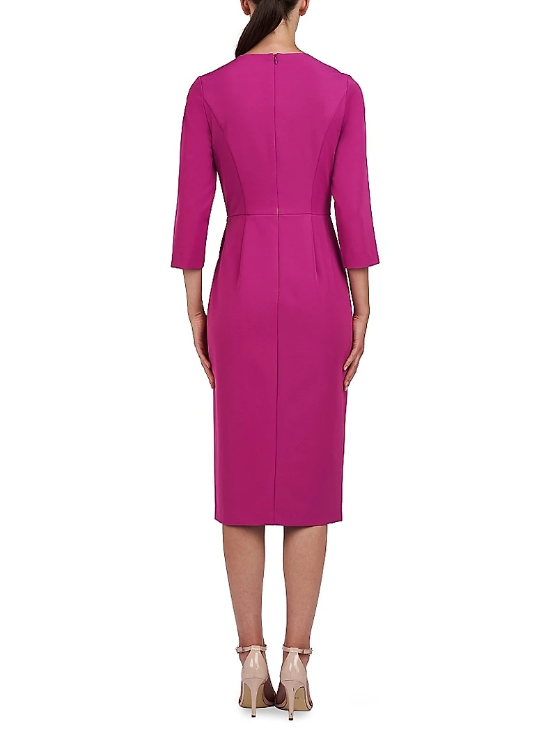 Doreen Draped Midi-Dress